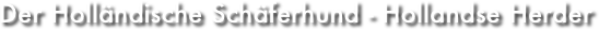 Der Holländische Schäferhund - Hollandse Herder 